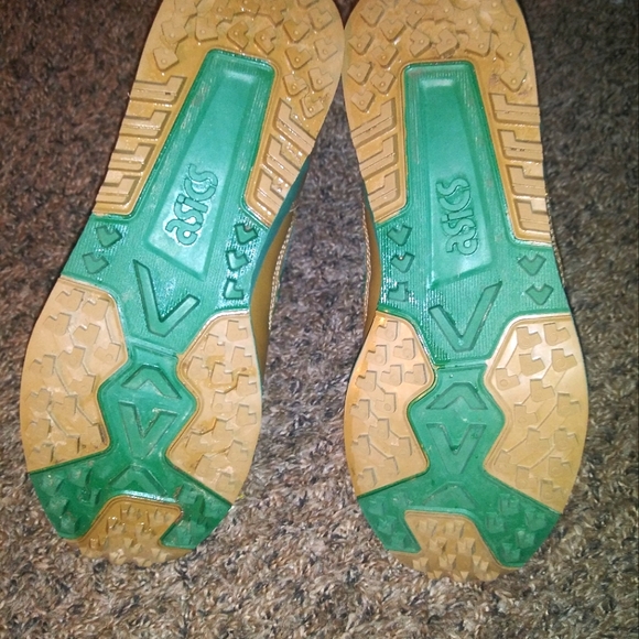 Asics Gel Mt Zip Hiking/Runner- chestnut/hunter green- size 8 male - Picture 7 of 10